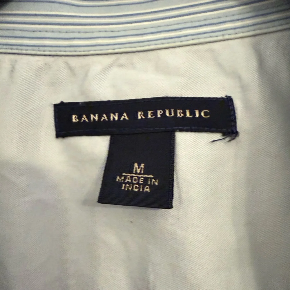 Banana Republic size M striped button up shirt